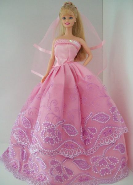 Vestido de festa da Barbie